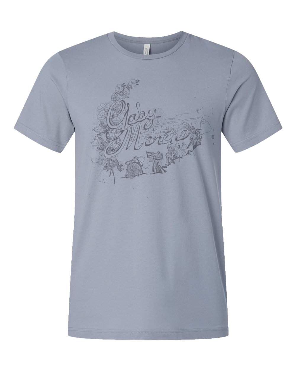 Gaby Moreno Merch Light Blue tour shirt 2025